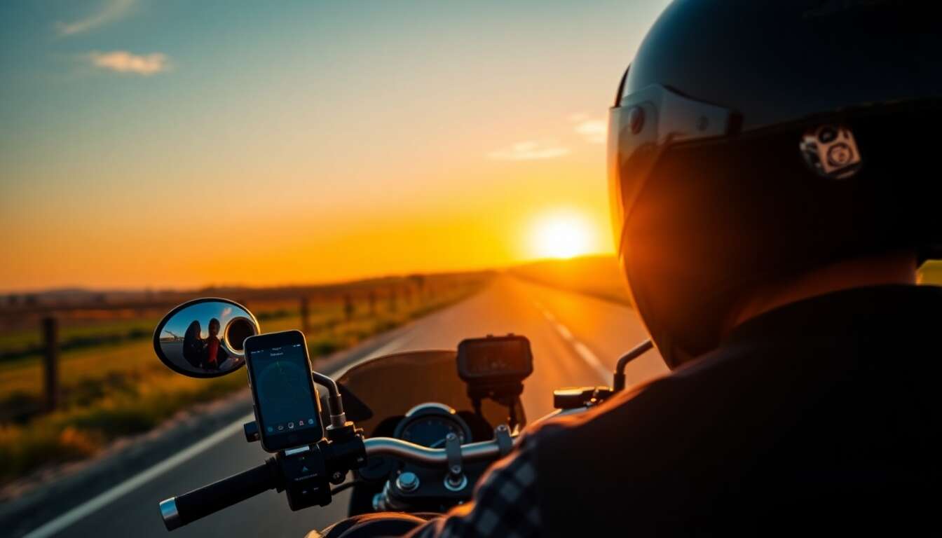 GPS et accessoires high-tech pour motards connectés