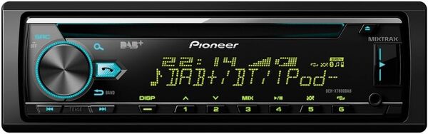 Pioneer DEH-X7800DAB Autoradio 1DIN avec RDS, FM et Dab/Dab+, CD, MP3, USB, entrée AUX, Mains Libres, Compatible avec Android et iPod/iPhone