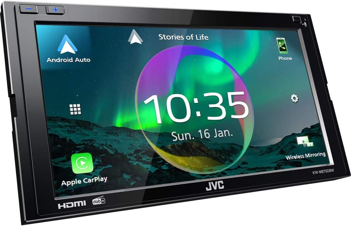 Test : autoradio JVC KW-M875DBW et ses fonctionnalités connectées