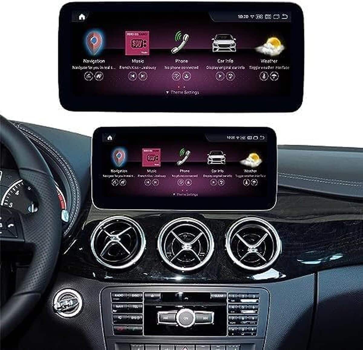 Test de l'autoradio Android 12 écran tactile pour Mercedes Benz Classe A/B