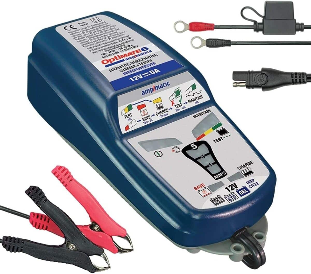 Test du chargeur Optimate 6 Ampmatic 12v : performance et intelligence