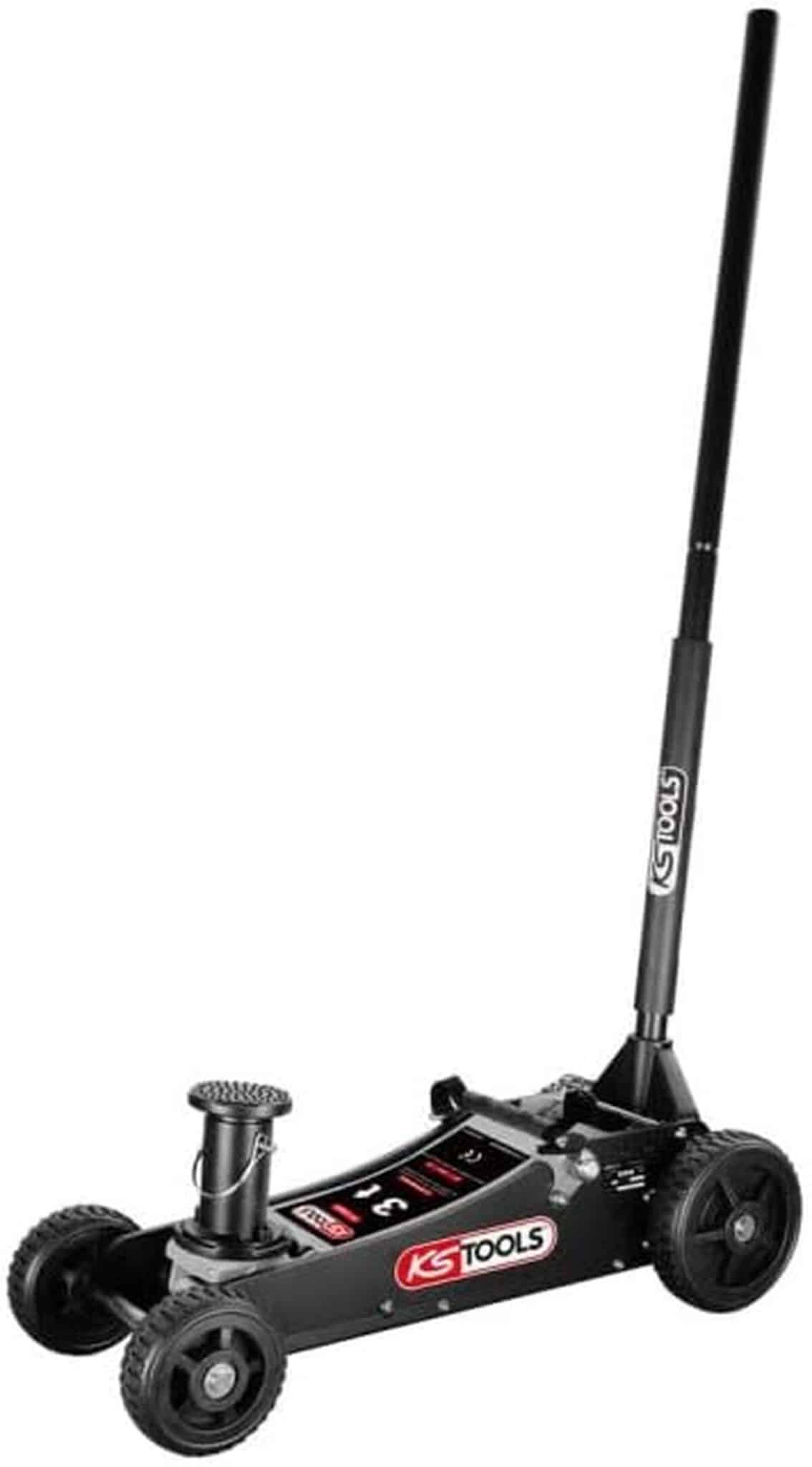 Test du cric hydraulique KS Tools 161.0362F : tout terrain, 3t en noir