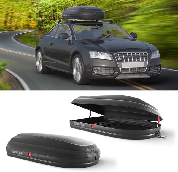 Coffre de Toit, Noir, 320 litres