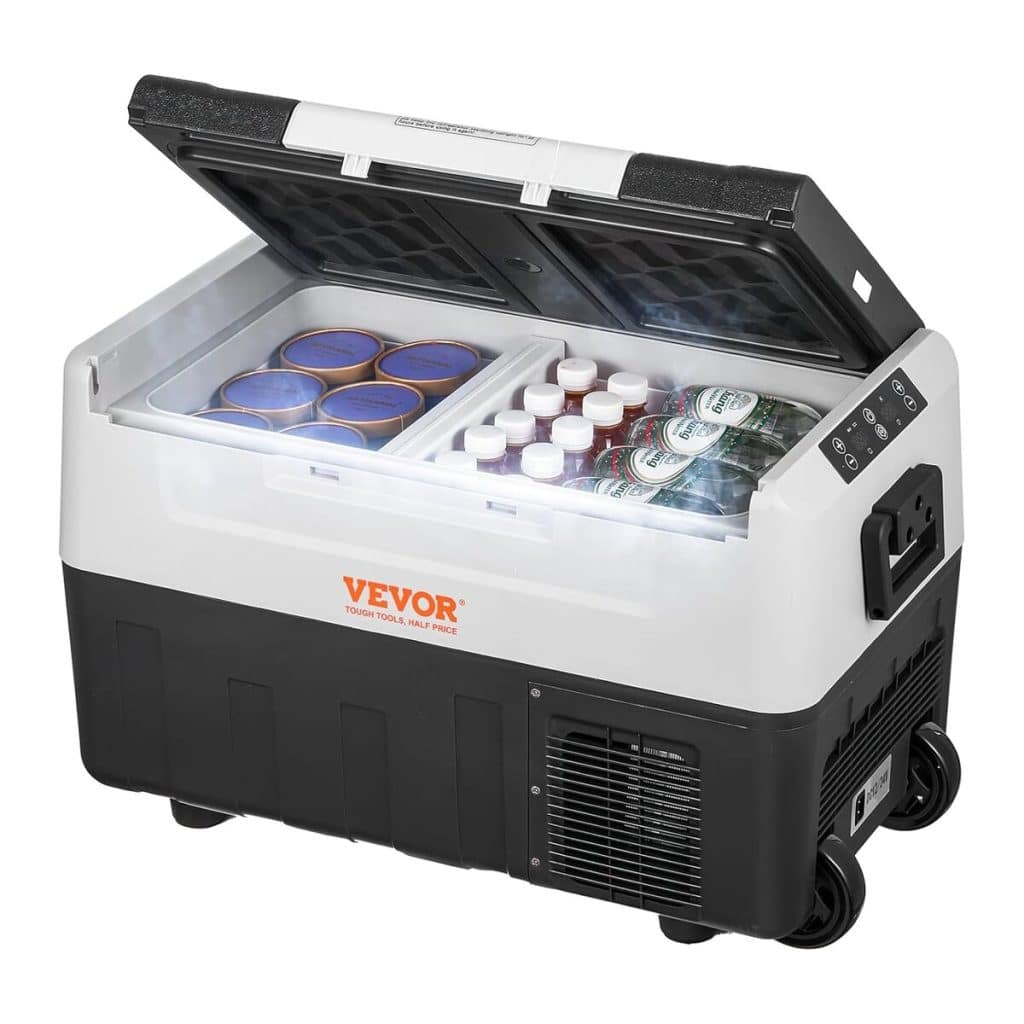 Test du réfrigérateur portable VEVOR 50 L pour camping et voiture