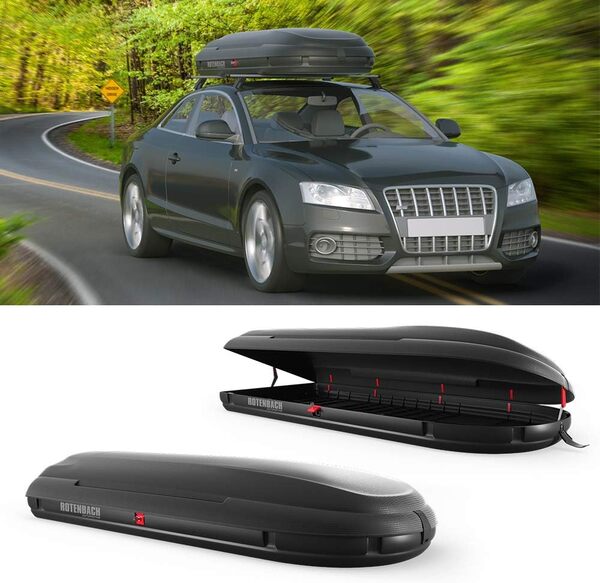 Rotenbach Coffre de Toit, Noir, 480 litres