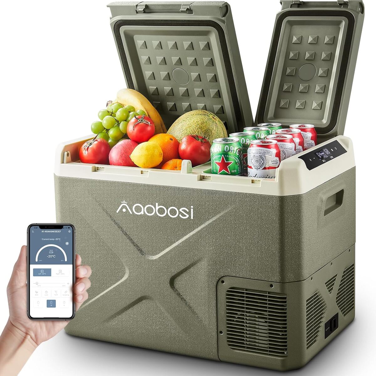 Test de la glacière électrique AAOBOSI 32L : performance et connectivité en camping