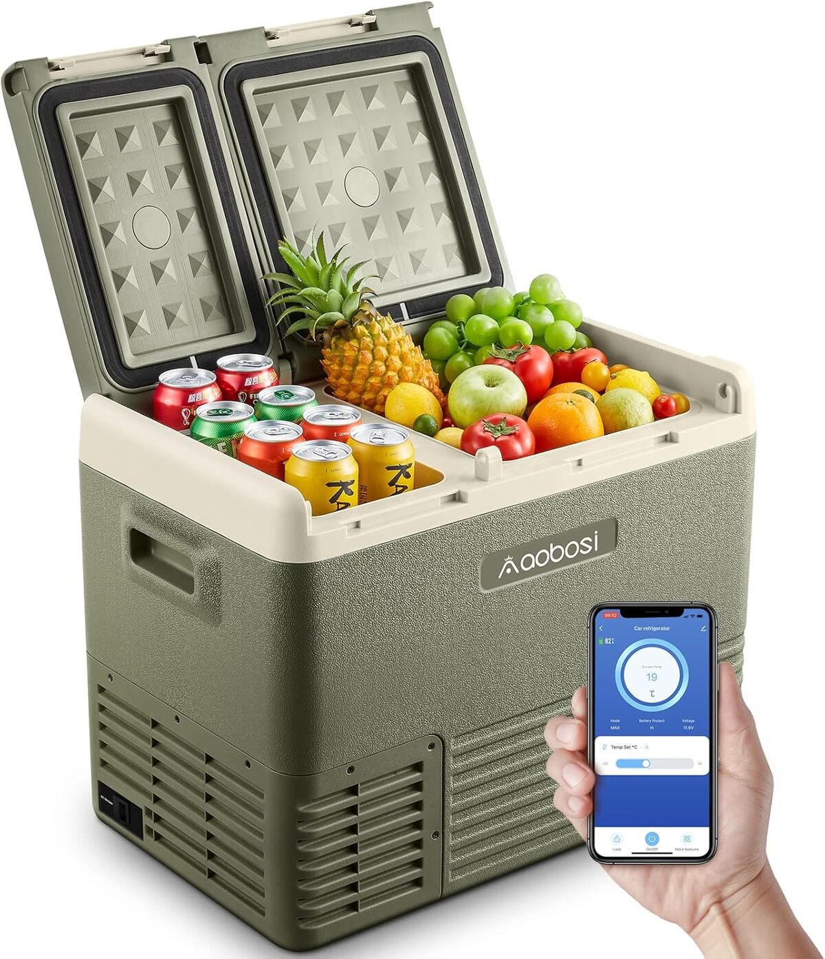 Test du réfrigérateur portable AAOBOSI 33L pour camping et voyage