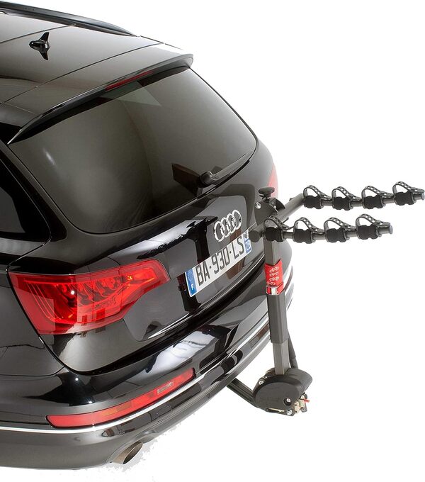 Mottez A009P4RA Porte vélos sur attelage, Gris, 4