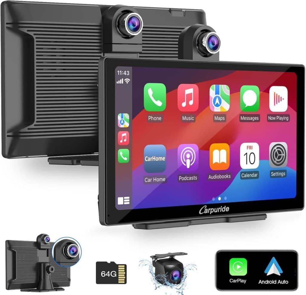 Test du Carpuride W905 : autoradio 9" avec dash cam et Carplay sans fil