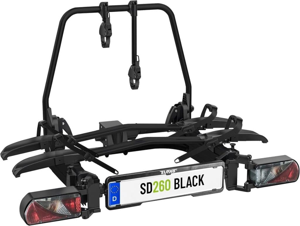 Test du porte-vélos Eufab plateau Sd260 spécial fourgons