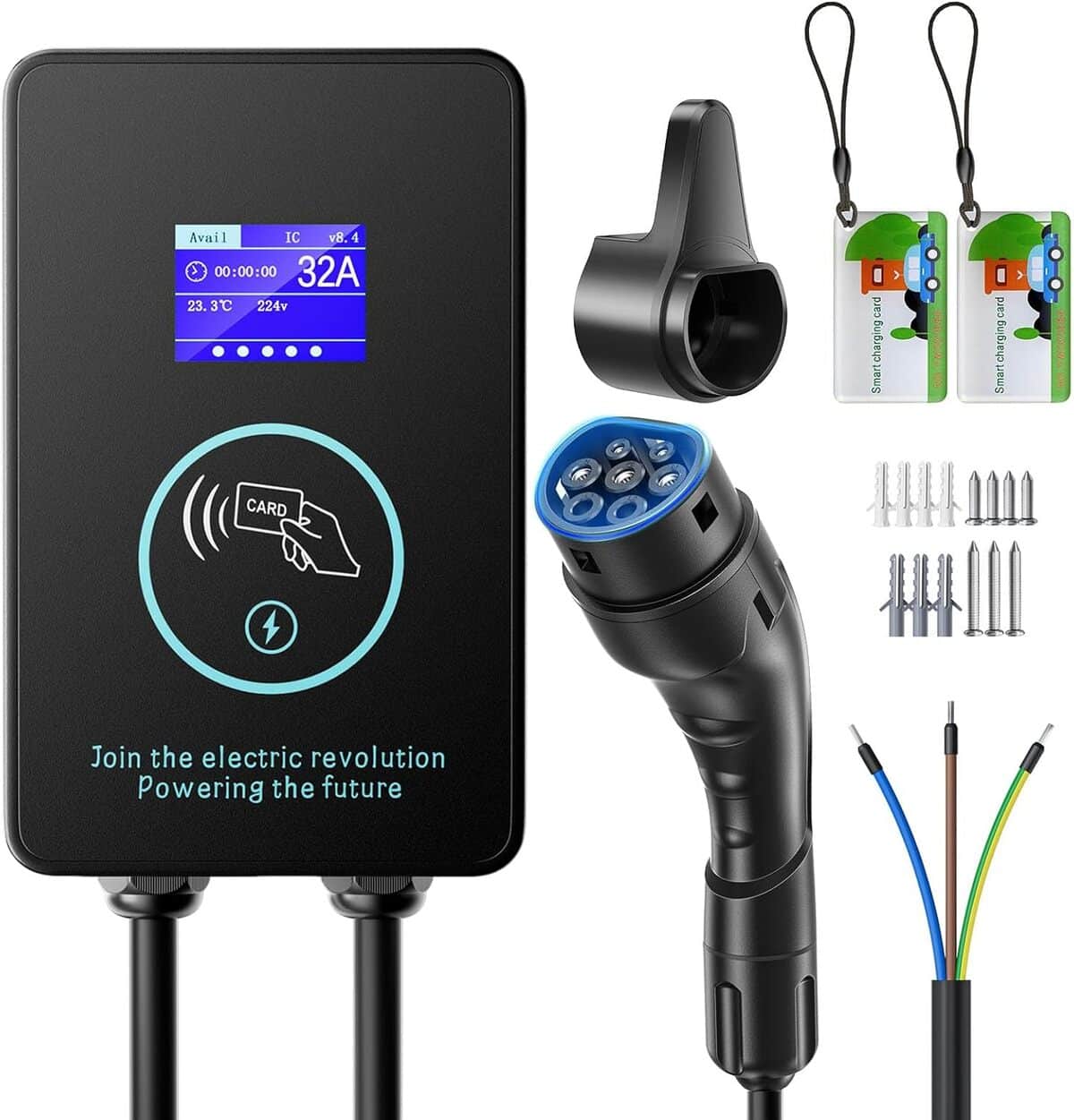 Test : borne de recharge Evjuicion 7, 4kW avec écran numérique