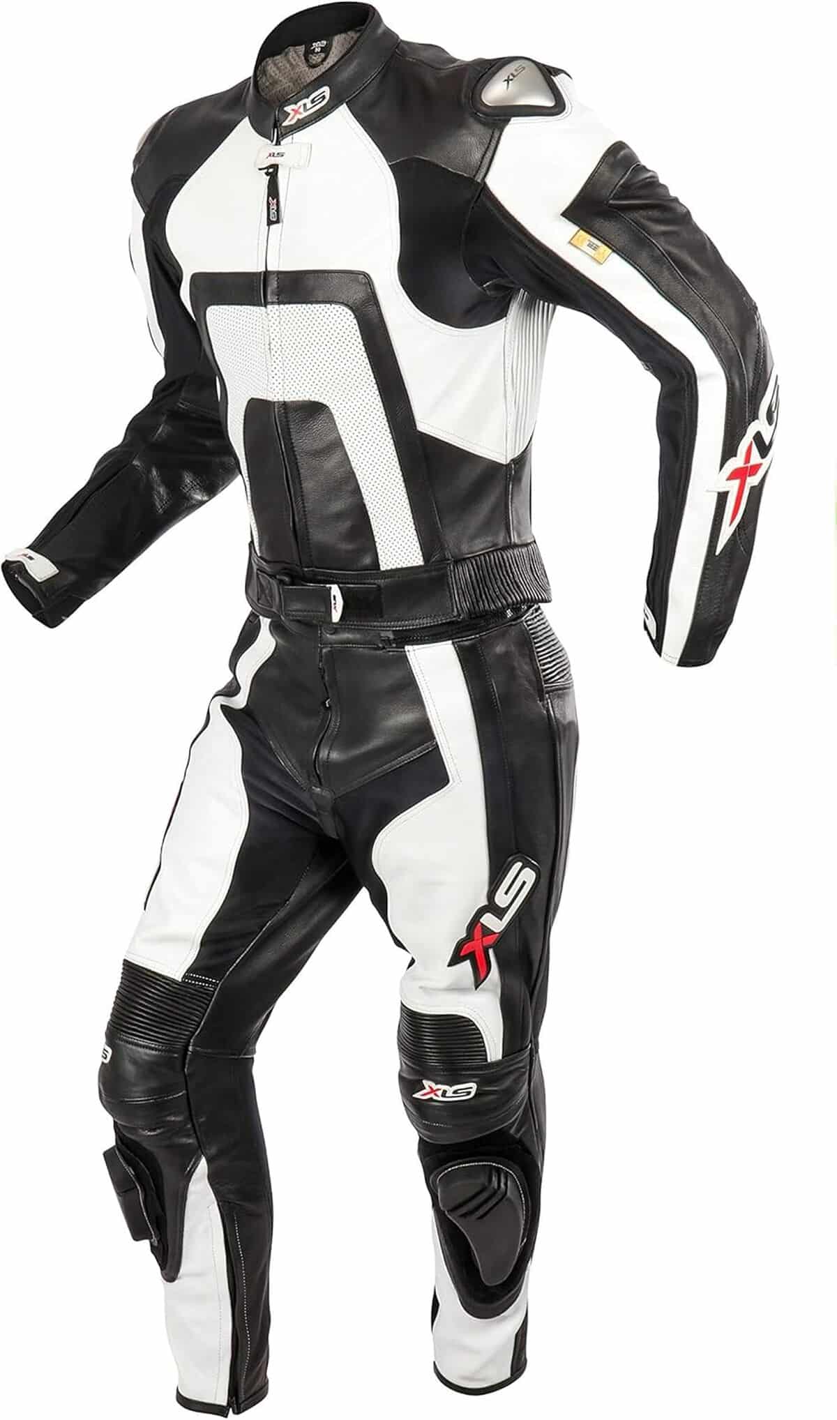 Test : combinaison moto XLS 2 pièces cuir noir et blanc
