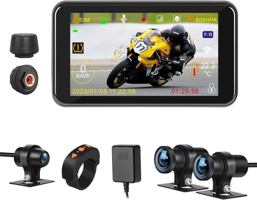 Test de la caméra moto VSYSTO : avec écran 4, 5", wiFi et capteurs avancés