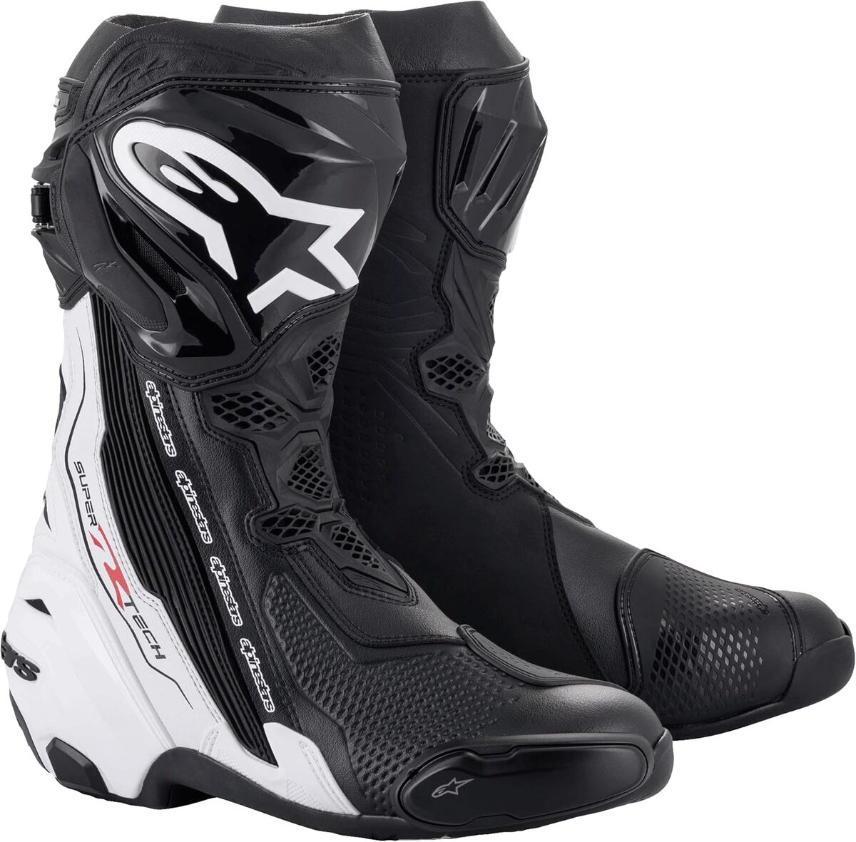 Test des bottes de moto Alpinestars Supertech R (Black/White, 44)