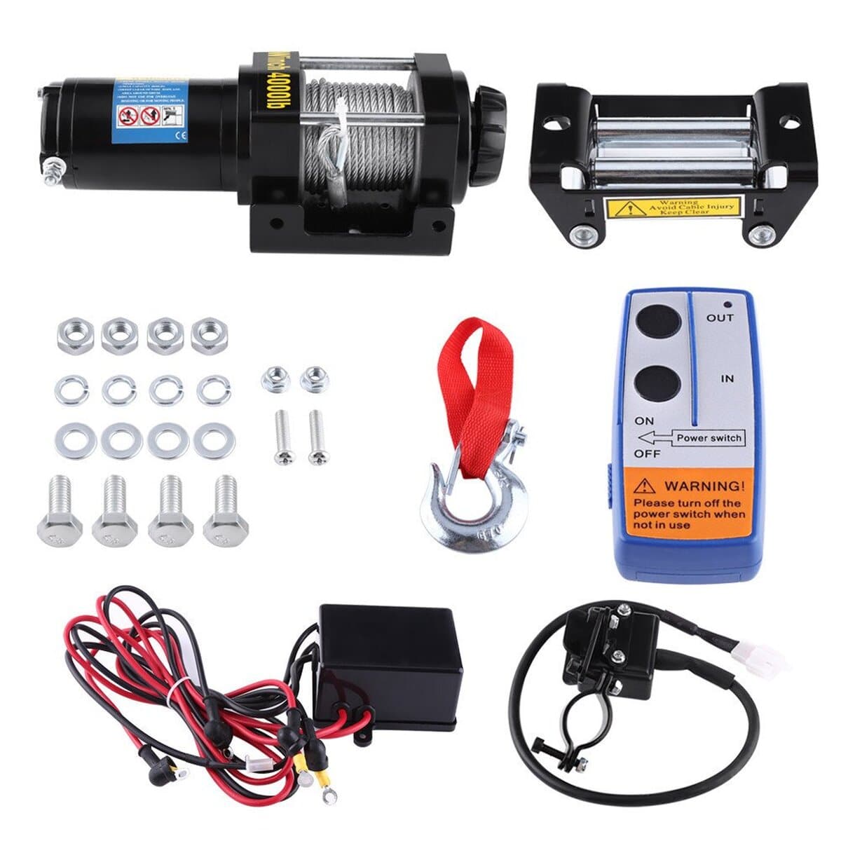 Test : treuil électrique 12V 4000 lbs, avec télécommande