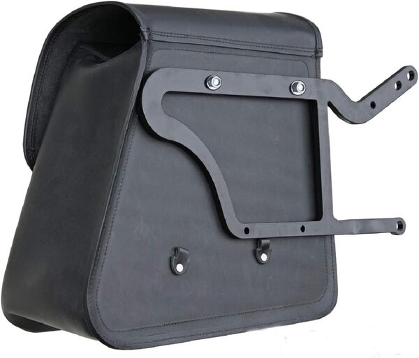 BUFFALO BAG Boston Sacoche de selle 28 l avec support HD Softail Twin Cam modèles (années de construction 1984-2017) côté gauche