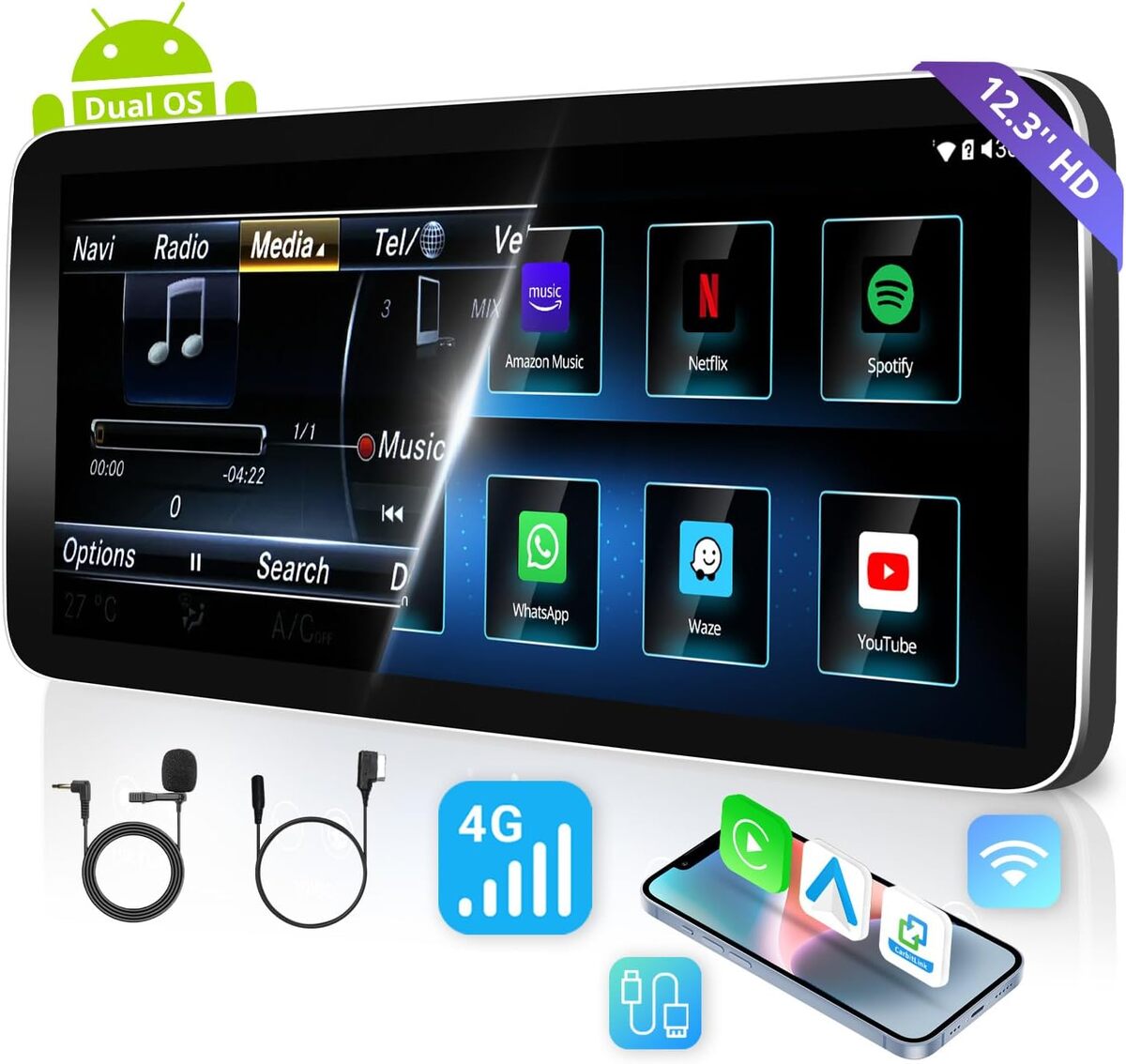 Test : atoto 12, 3" autoradio CarPlay et Android Auto pour Mercedes Benz A-Klasse W176 2025-2025