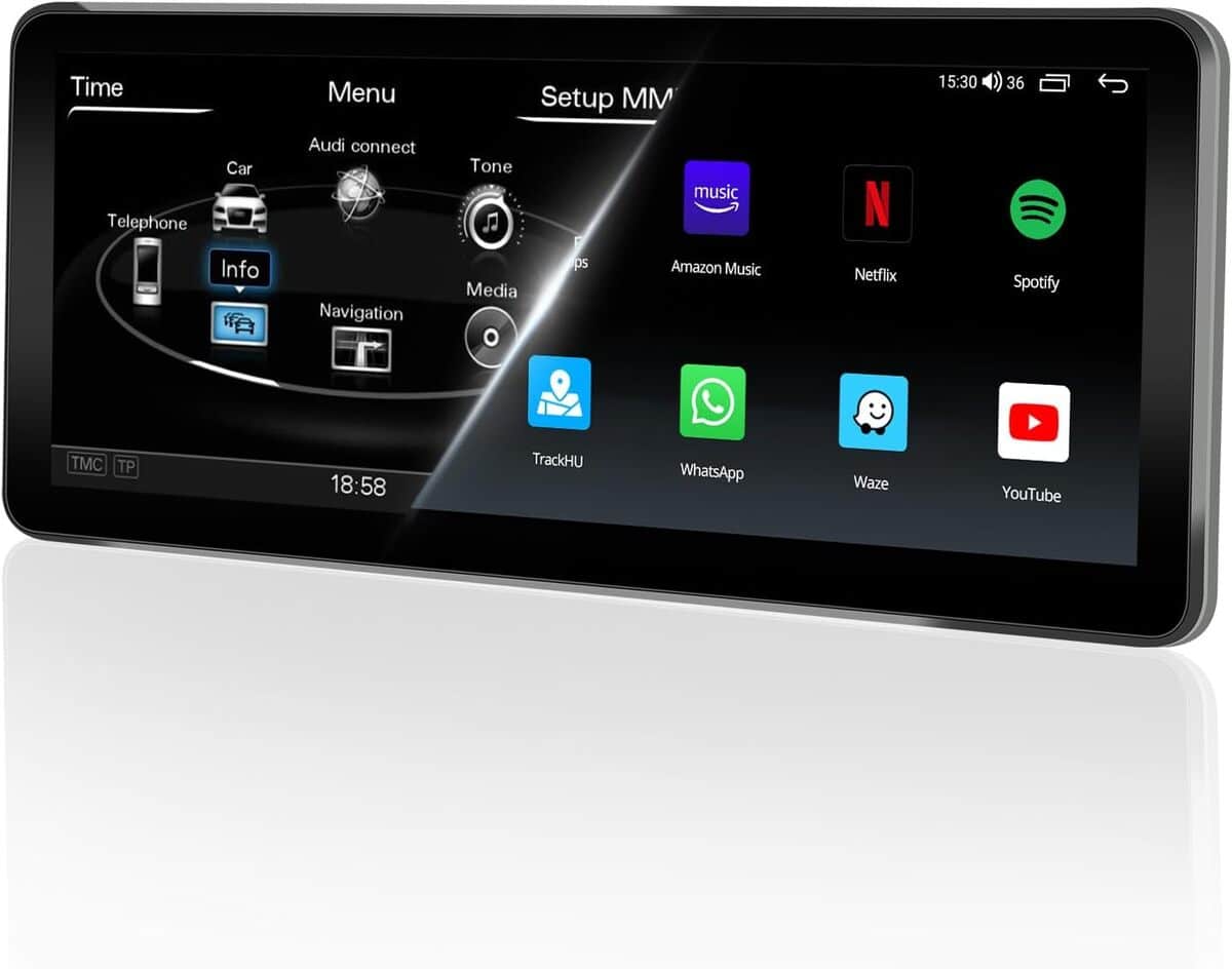 Test : aTOTO 12, 3" poste radio voiture Bluetooth, l'allié des Audi A4/A5 B8/B8.5