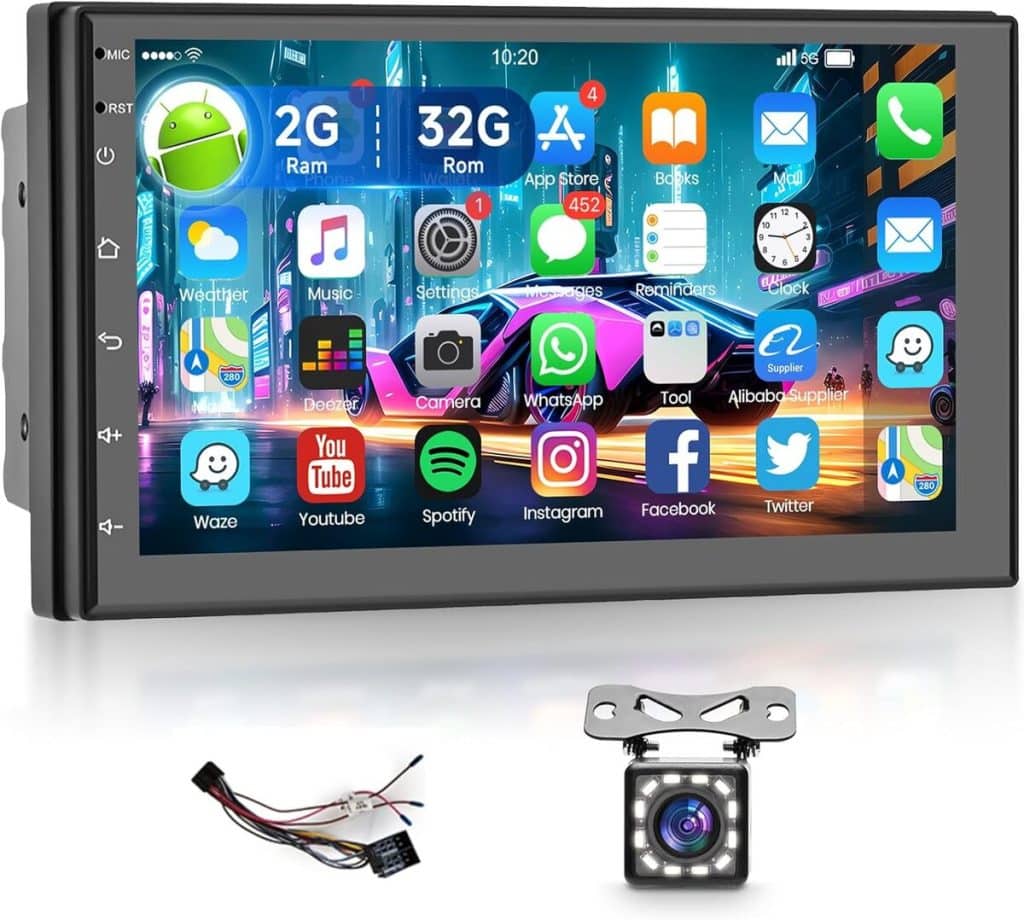 Test de l'autoradio Android 7 pouces Double Din avec GPS et Bluetooth