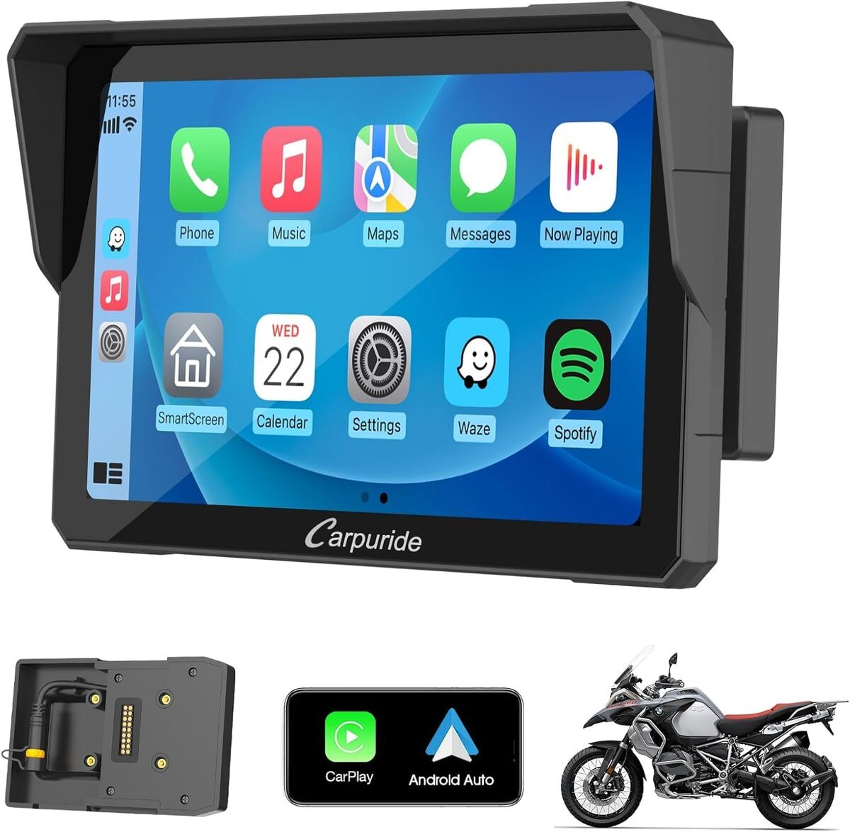 Test du Carpuride W702B : écran Carplay de moto innovant