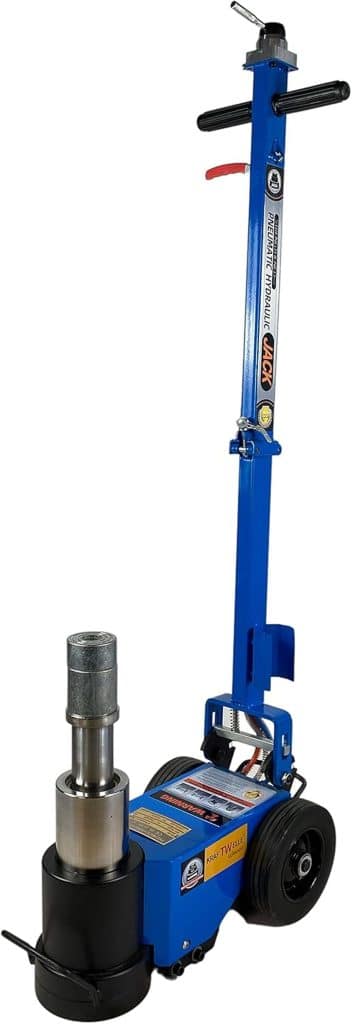 Test du cric hydraulique Kraftwelle 50 tonnes pour poids lourds