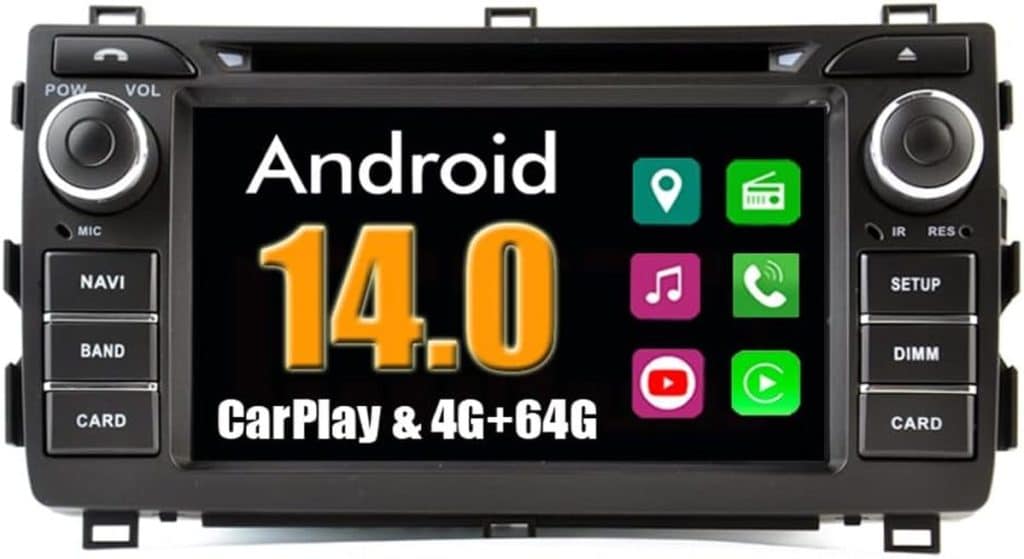 Test RoverOne : système multimédia pour Toyota Auris avec GPS et CarPlay