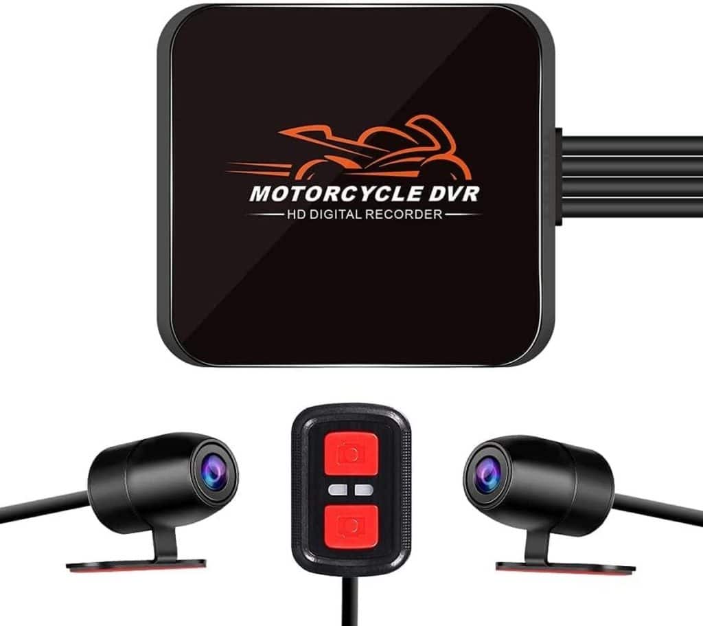 Dash Cam Per Moto VSYSTO – Doppia Telecamera 1080P, WiFi, Impermeabile IP67 E Sensore G