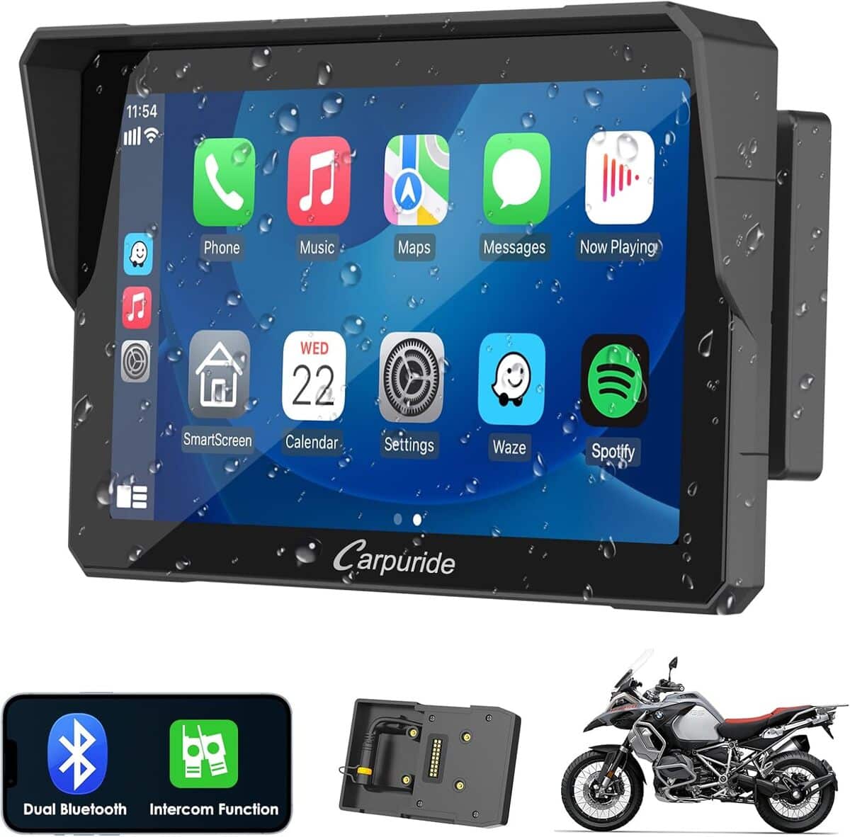 Test : carpuride W702B pro, l'écran moto pour BMW avec CarPlay sans fil