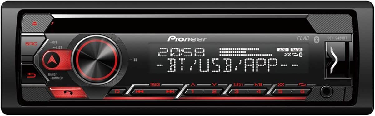 Test de l'autoradio Pioneer DEH-S420BT noir