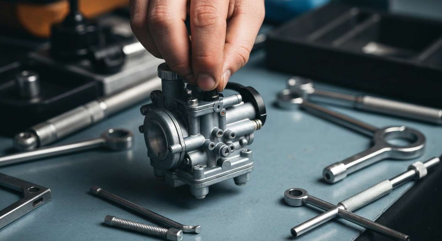 Ajustement des vis de richesse et de ralenti