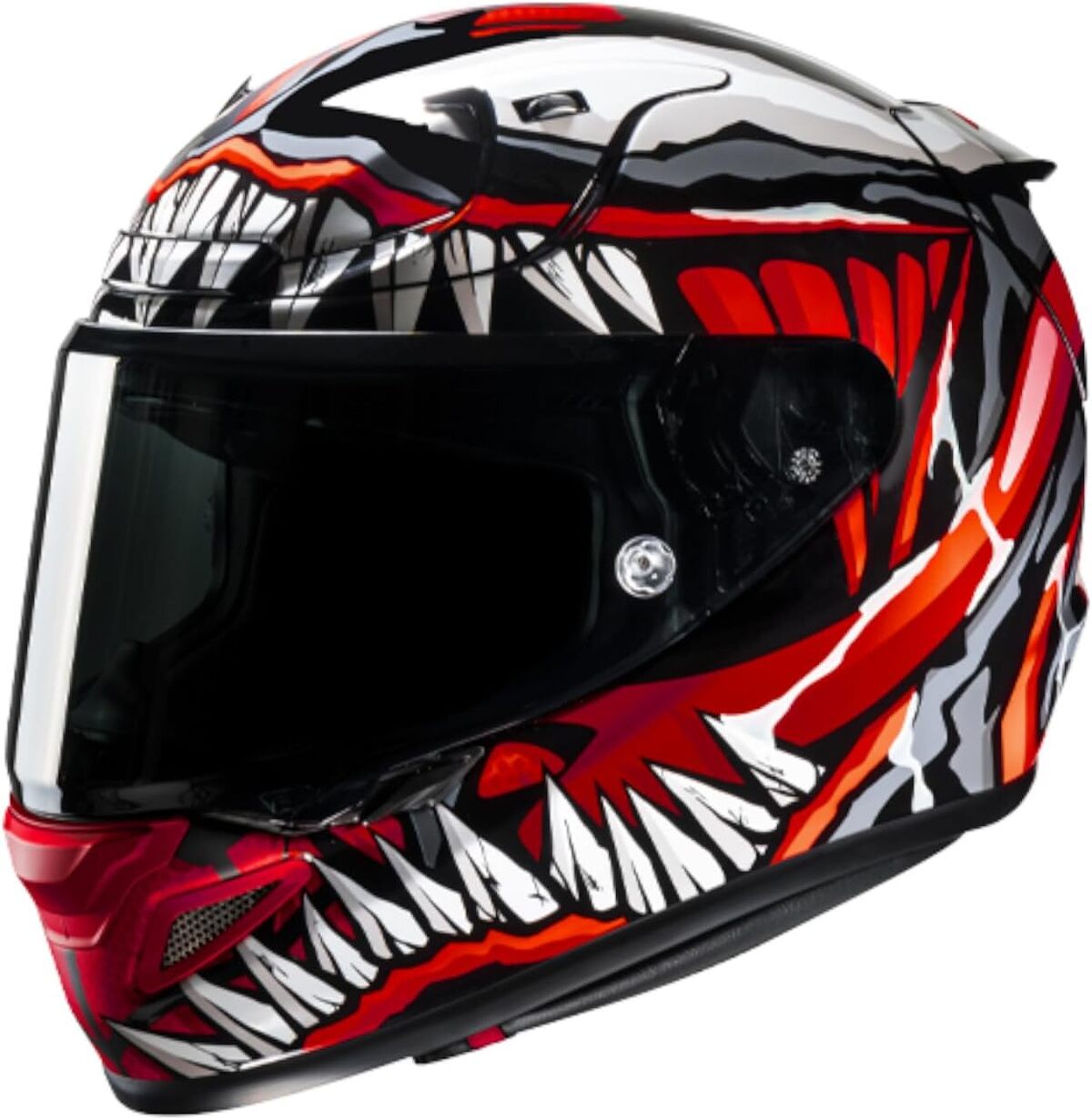 Test : casque moto intégral HJC RPHA 12 Venom Marvel