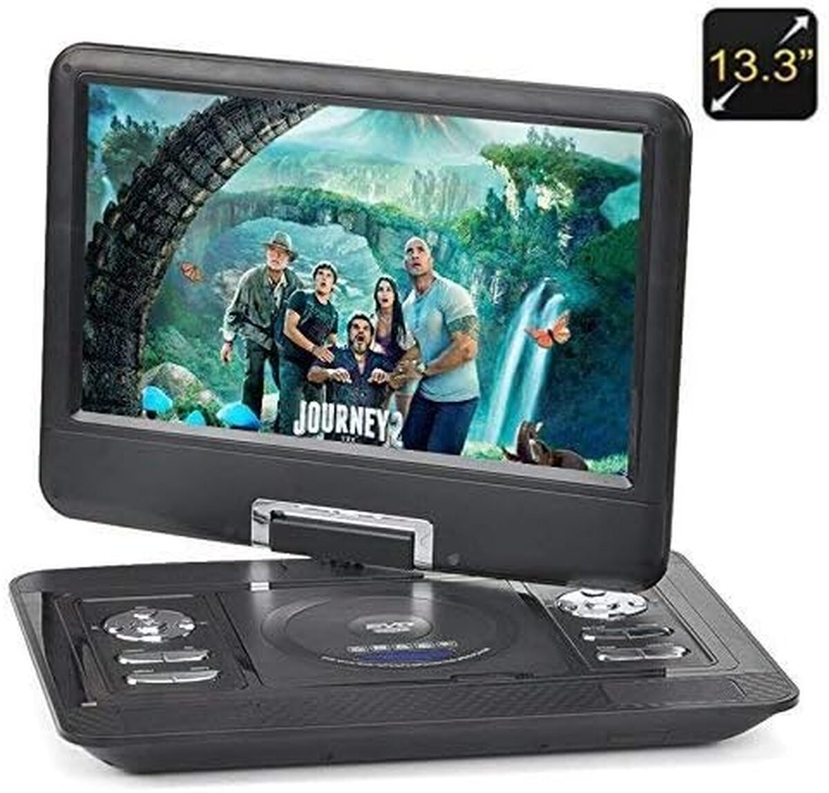 Test du lecteur DVD portable BW 13, 3" : écran pivotant et accessoires inclus