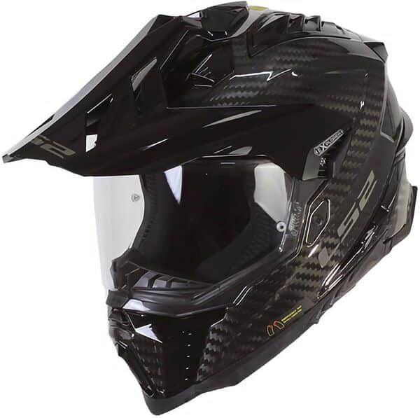 LS2, Casque Moto Cross EXPLORER CARBON Gloss Carbon,