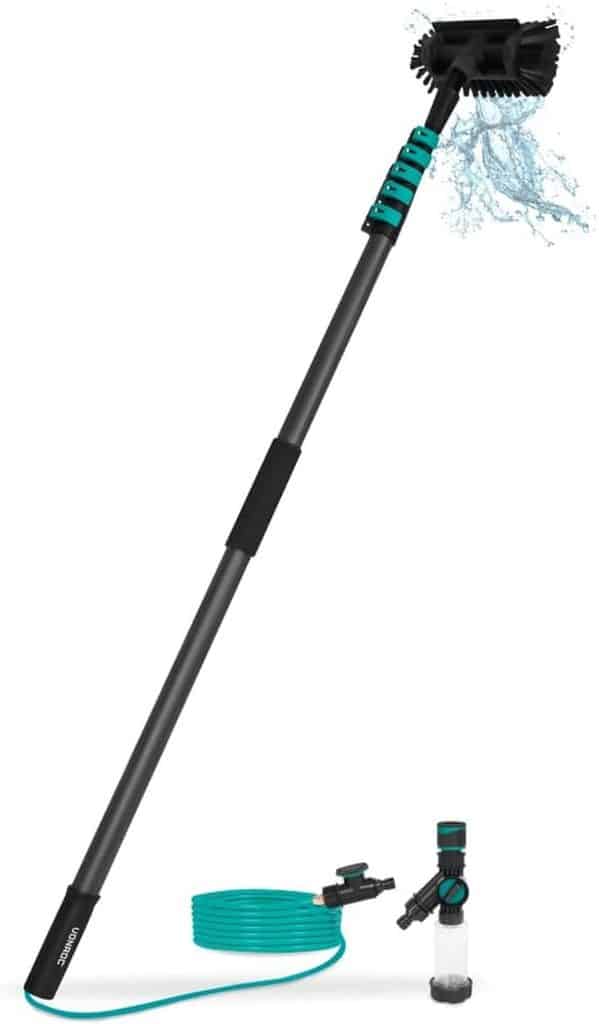 Test de la brosse de lavage télescopique VONROC 7, 5 m 100% carbone