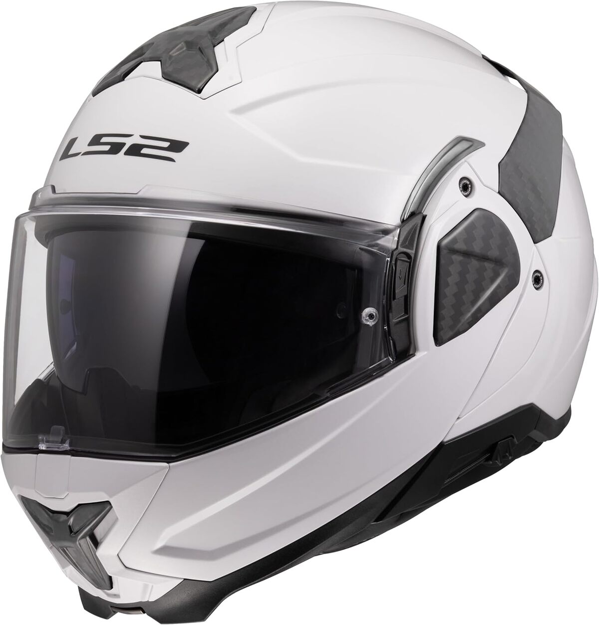Test du casque modulable LS2 ADVANT II blancs brillance