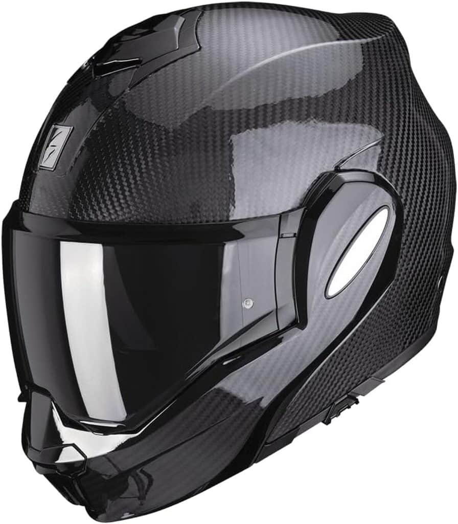 Test du casque Scorpion Exo-Tech Evo Solid carbone taille L