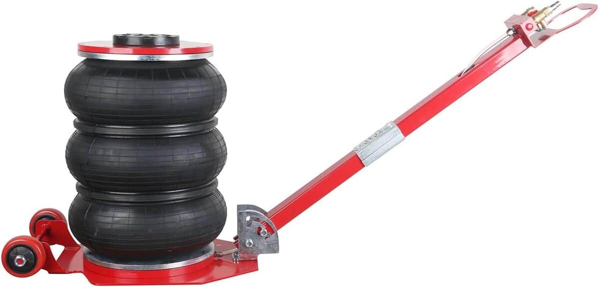 Test du cric pneumatique AIM Tools 3 Ton pour voitures tout terrain