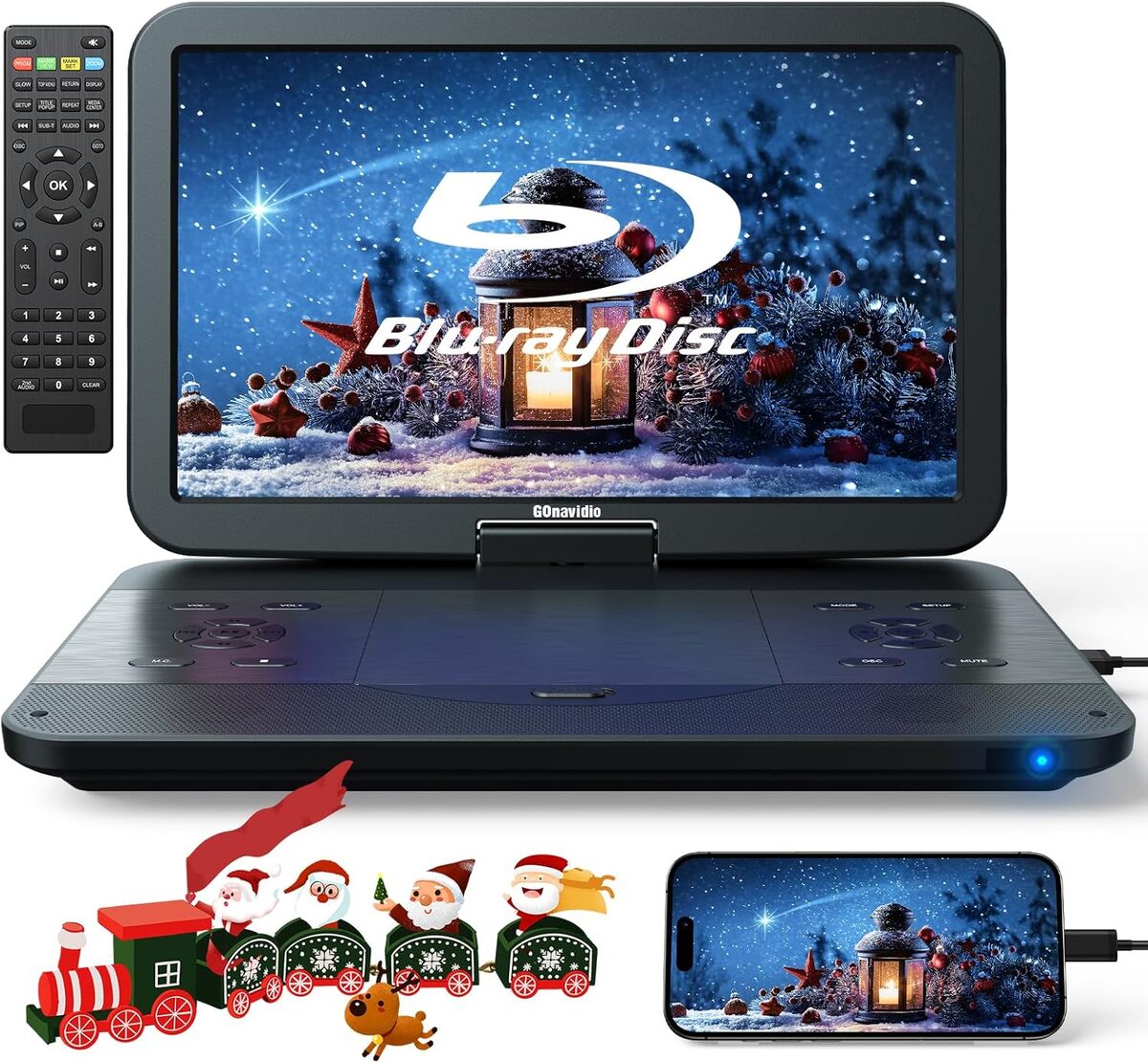 Test du lecteur DVD portable Blu Ray 17, 6" : écran 15, 4" et audio surround