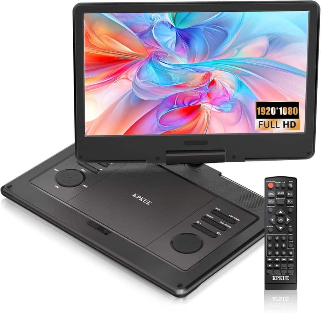 Test : lecteur DVD portable KPKUE 15, 6" avec écran pivotant