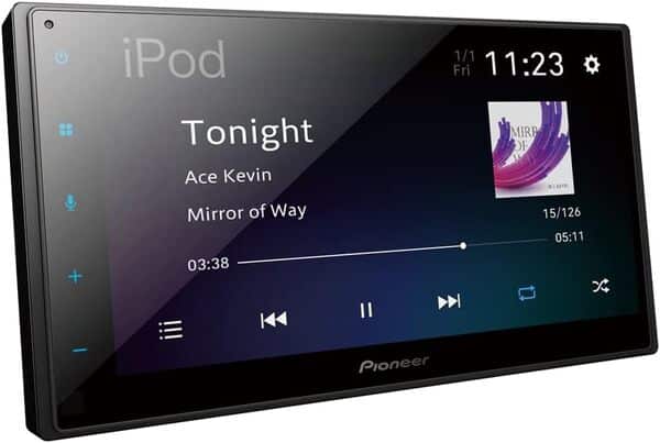 Pioneer SPH-DA360DAB-F Récepteur multimédia 2 DIN, écran Tactile capacitif de 17,3 cm, avec Wi-FI, Apple CarPlay, Android Auto et Dab+, Film Protecteur d'écran Inclus