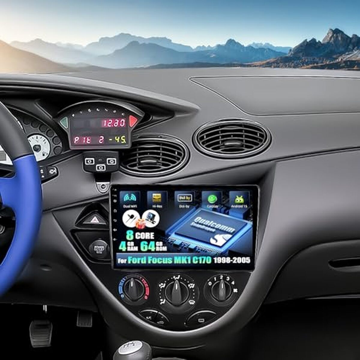 Test de l'autoradio Camecho Snapdragon pour Ford Focus MK1