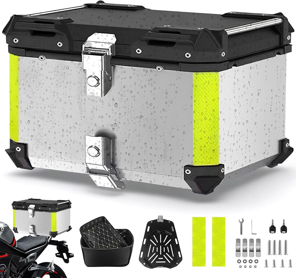 Test du topcase EagerMinds : coffre moto antivol étanche 80L