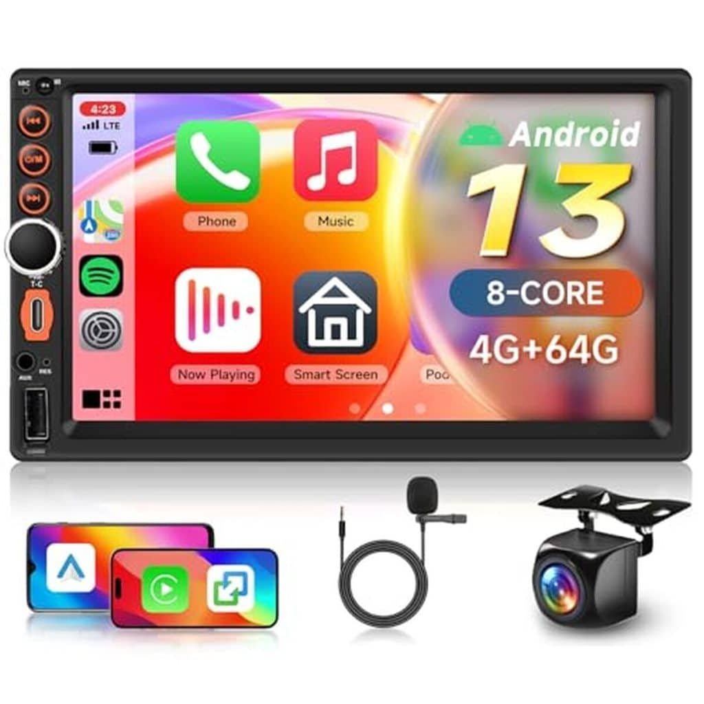 Test de l'autoradio Hoodozzy 2 din Android avec écran QLED et caméra de recul