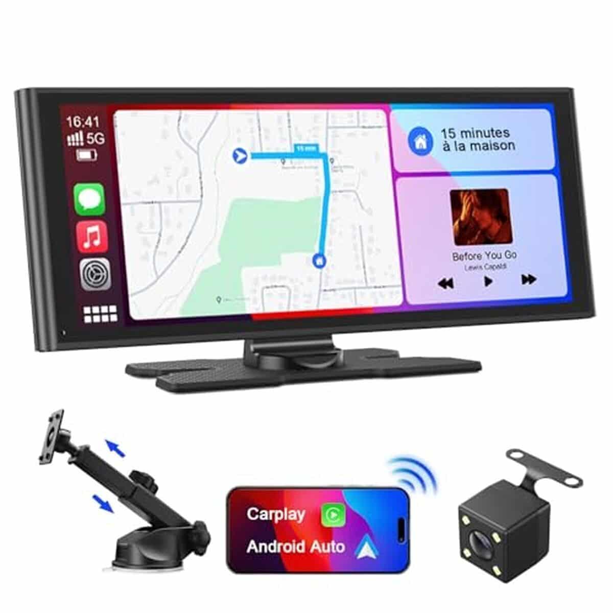 Test de l'écran tactile Avylet 9, 26'' avec apple carplay et caméra de recul