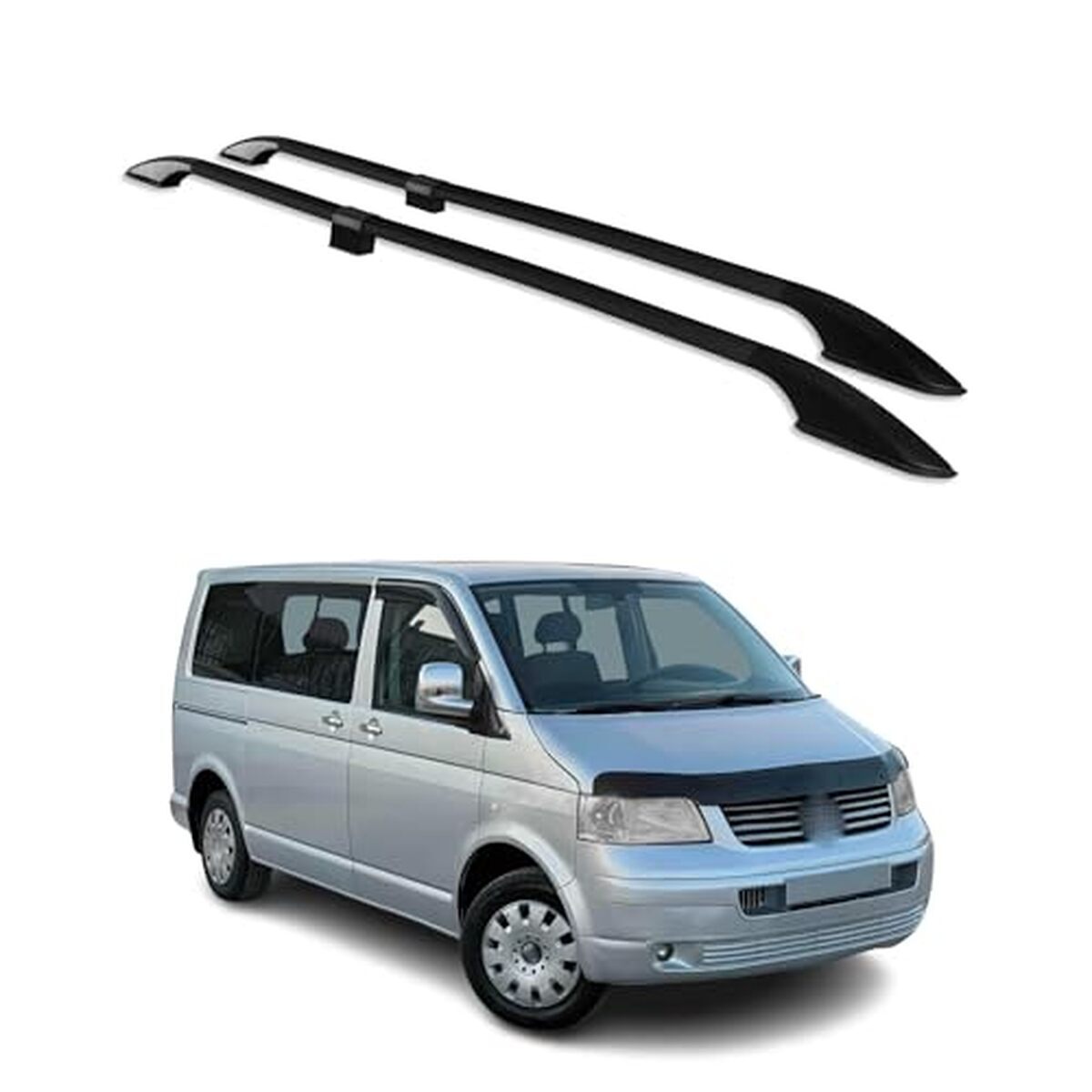 Test des barres de toit aluminium noir VW T5 T6