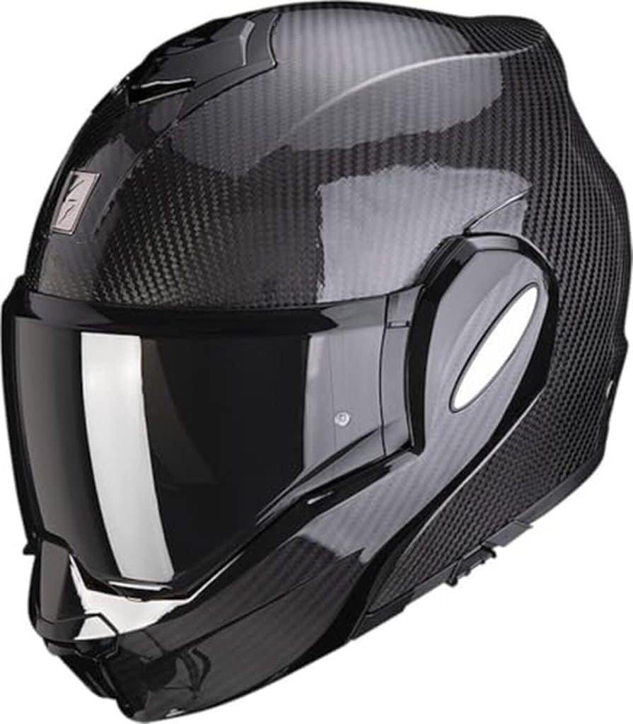 Test : casque modulaire Scorpion Exo-Tech Evo Carbon noir XL