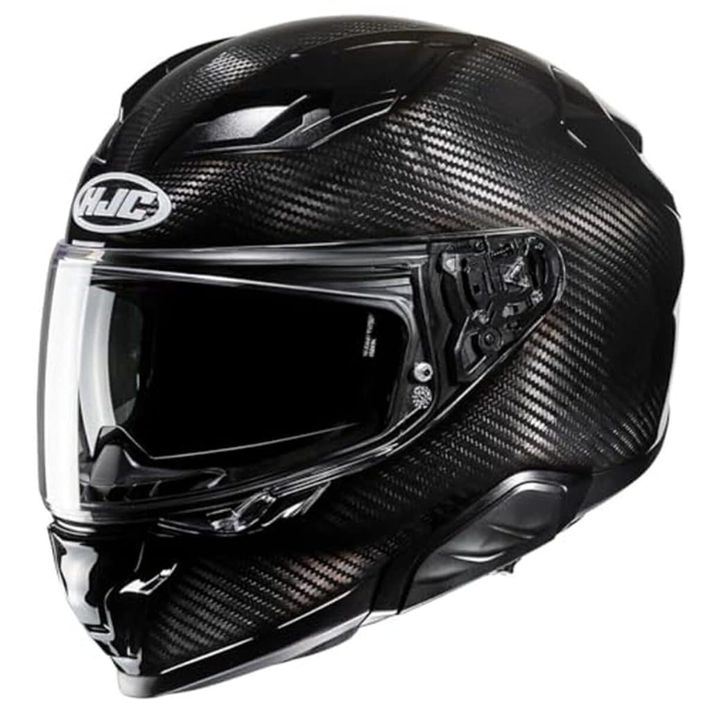 Test du casque moto HJC F71 Carbon Black