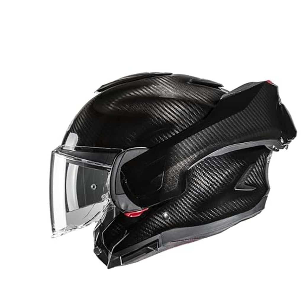 Test du casque moto modulable HJC F100 Carbon Black XXL