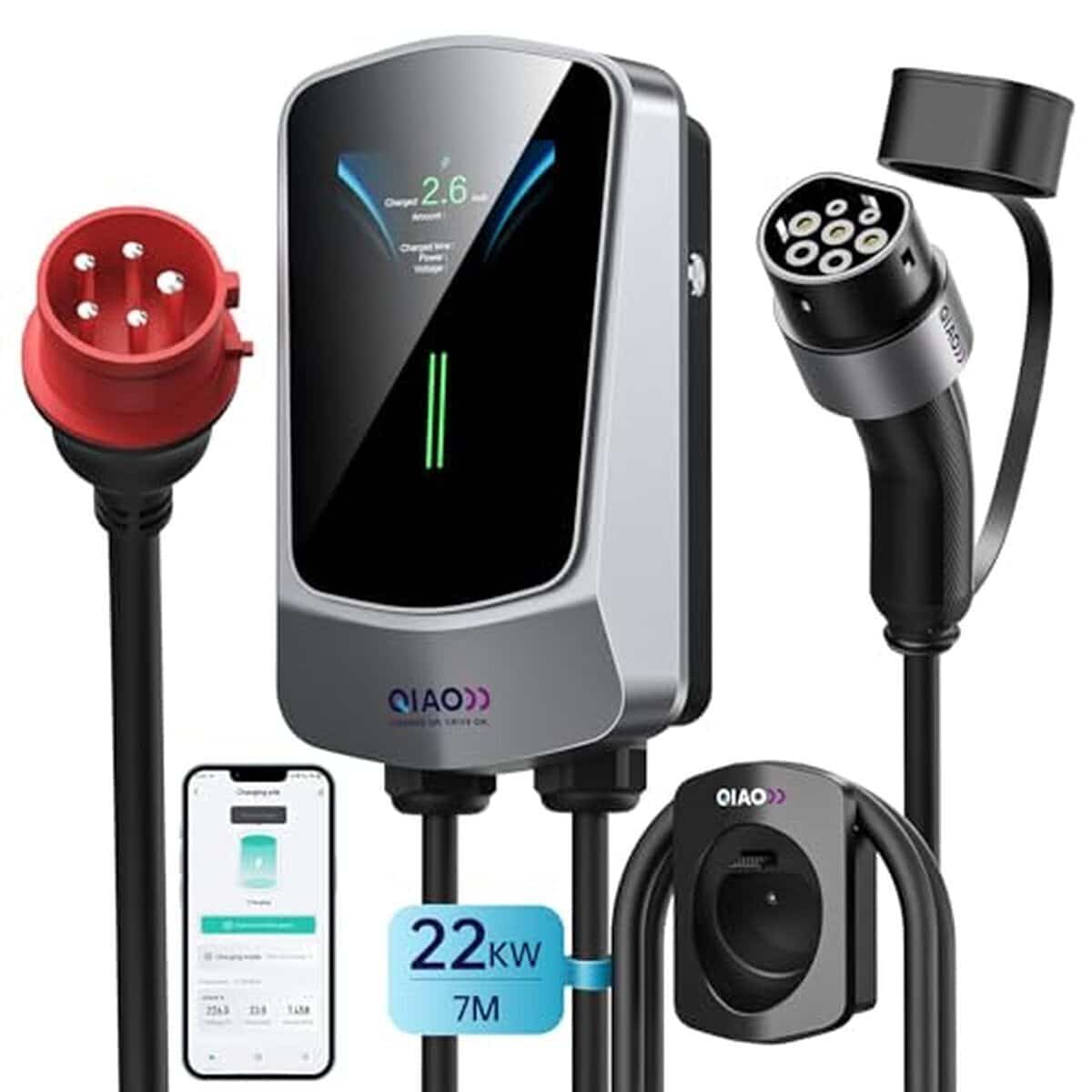 Test du chargeur EV QIAO 22 KW : station domestique intelligente