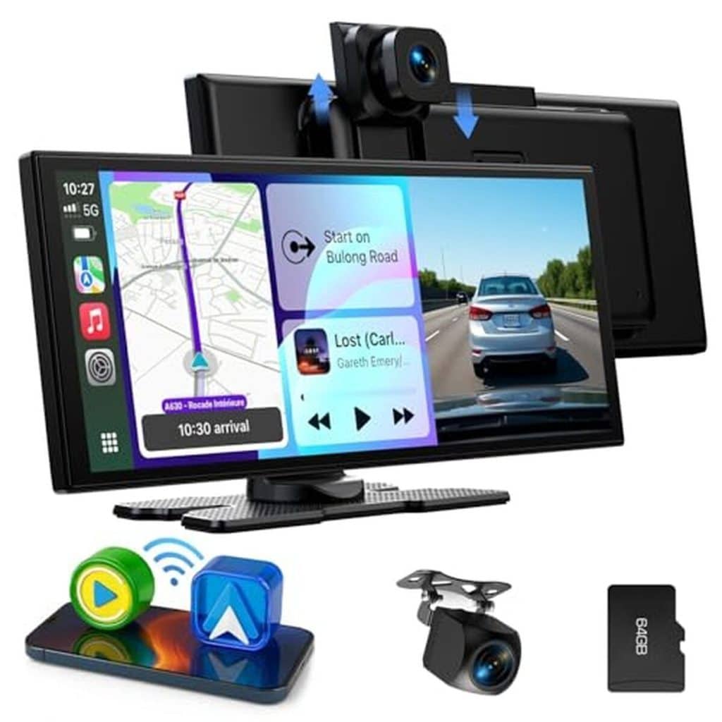 Test : écran CarPlay Lamtto 10, 25 pouces avec dashcam 2, 5K